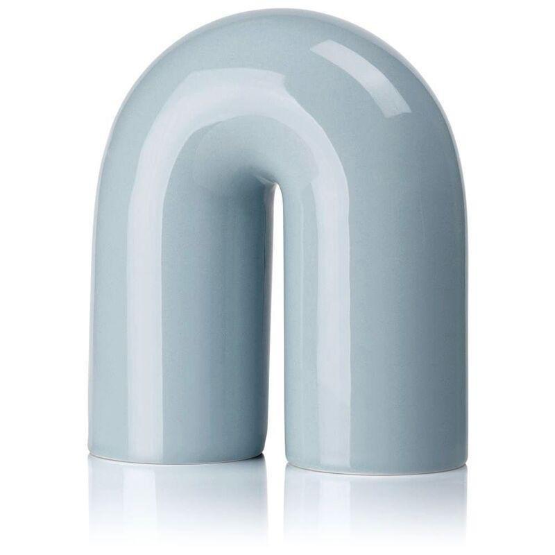 Lucie Kaas Paipa Small Ceramic Tubes - Blue Fog - 14 cm, , medium