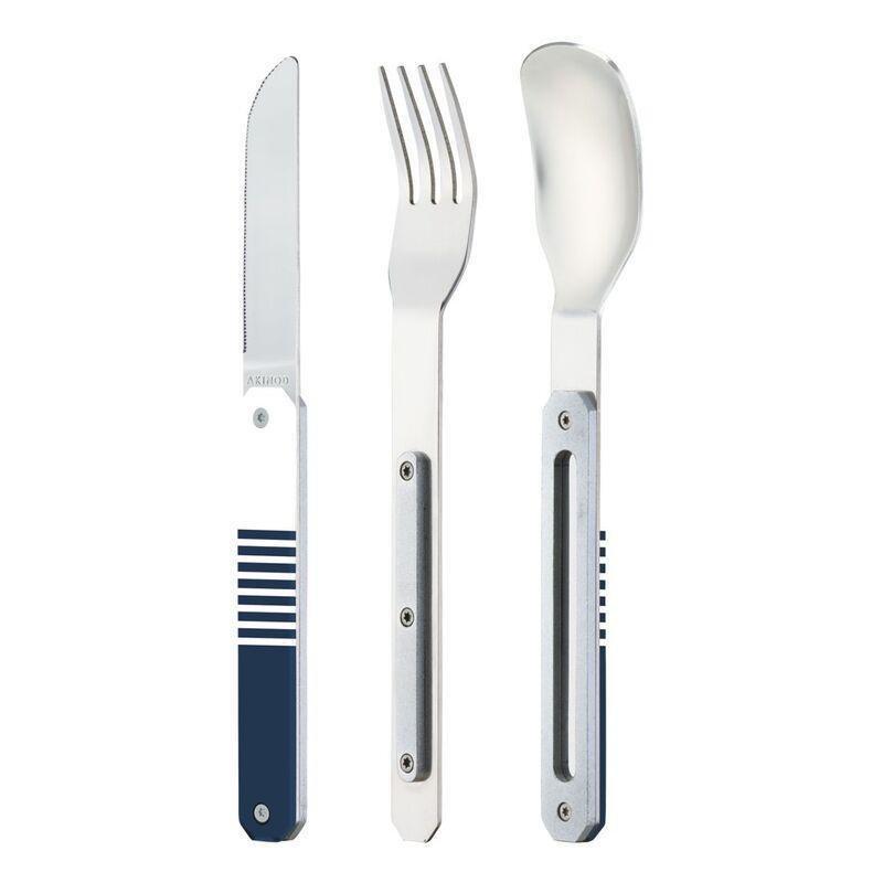 Akinod Straight Mirror Finish Cutlery 12H34 - Blue Mariniere, , large image number 1
