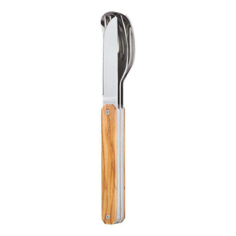 Akinod Straight Mirror Finish Cutlery 12H34 - Olive Wood, , large image number 0