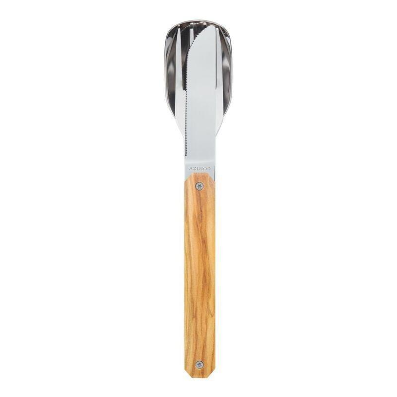 Akinod Straight Mirror Finish Cutlery 12H34 - Olive Wood, , large image number 2