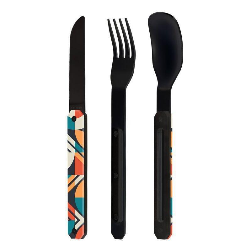 Akinod Straight Black Mirror Finish Cutlery 12H34, Composition, , medium