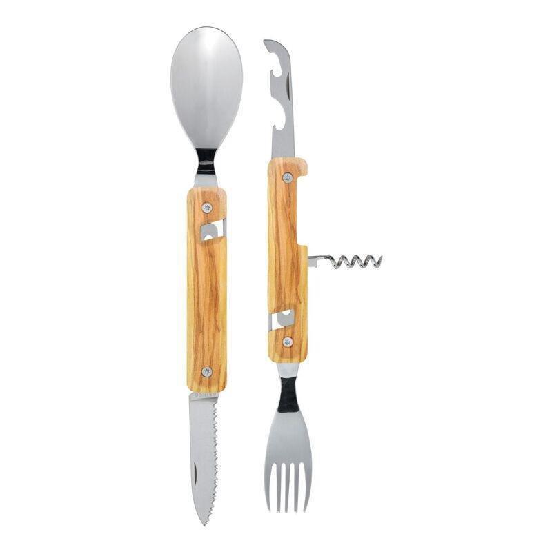 Akinod Multifunction Mirror Finish Cutlery 13H25 - Olive Wood, , medium