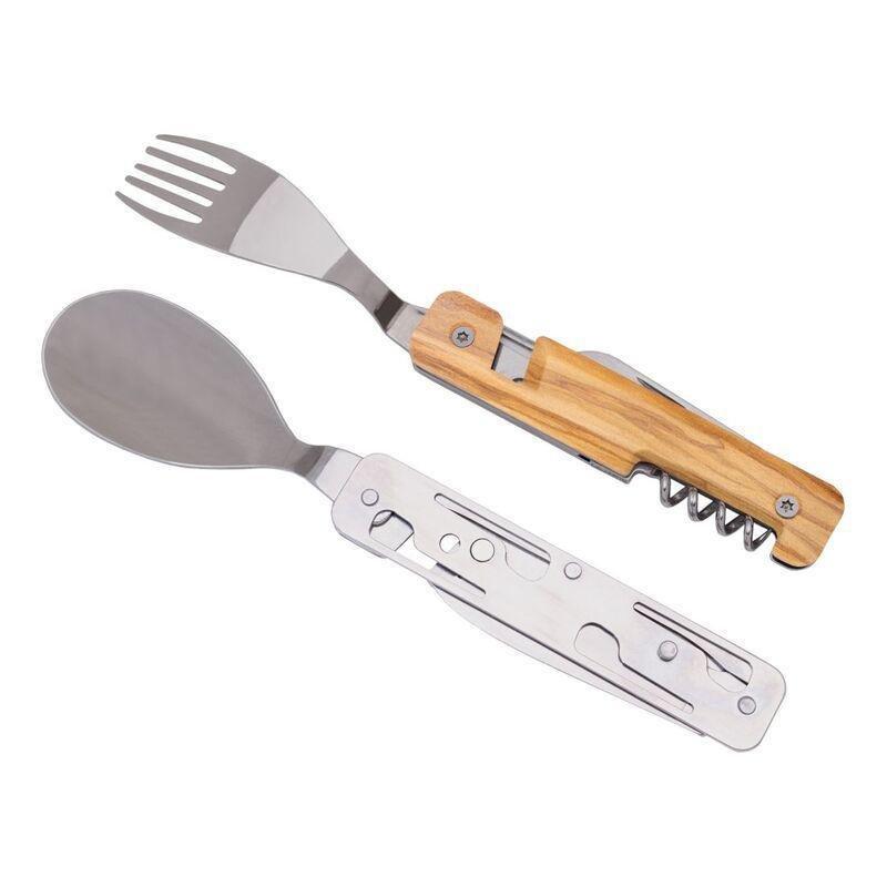 Akinod Multifunction Mirror Finish Cutlery 13H25 - Olive Wood, , large image number 2