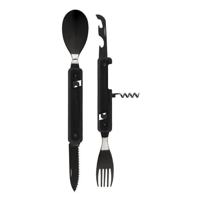 Akinod Multifunction Black Mirror Finish Cutlery 13H25 - Ebony Wood, , medium