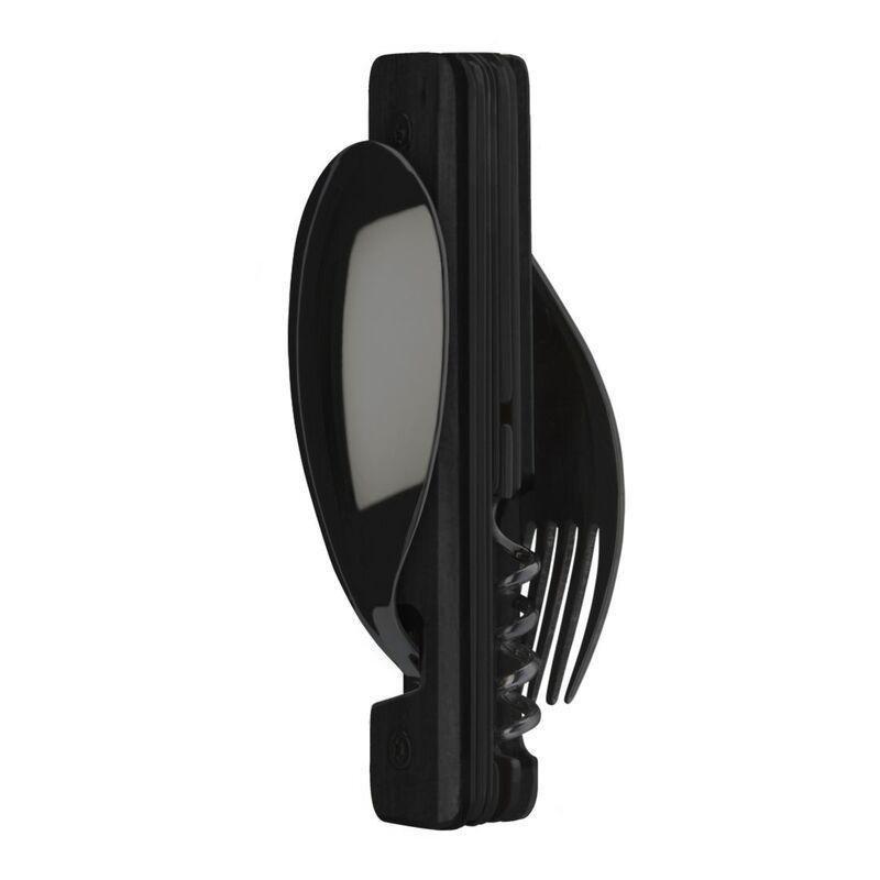 Akinod Multifunction Black Mirror Finish Cutlery 13H25 - Ebony Wood, , large image number 1