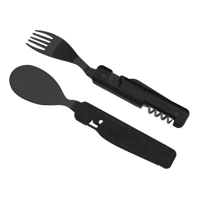 Akinod Multifunction Black Mirror Finish Cutlery 13H25 - Ebony Wood, , large image number 2