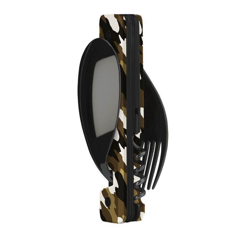Akinod Multifunction Black Mirror Finish Cutlery 13H25 - Green Camo, , large image number 1