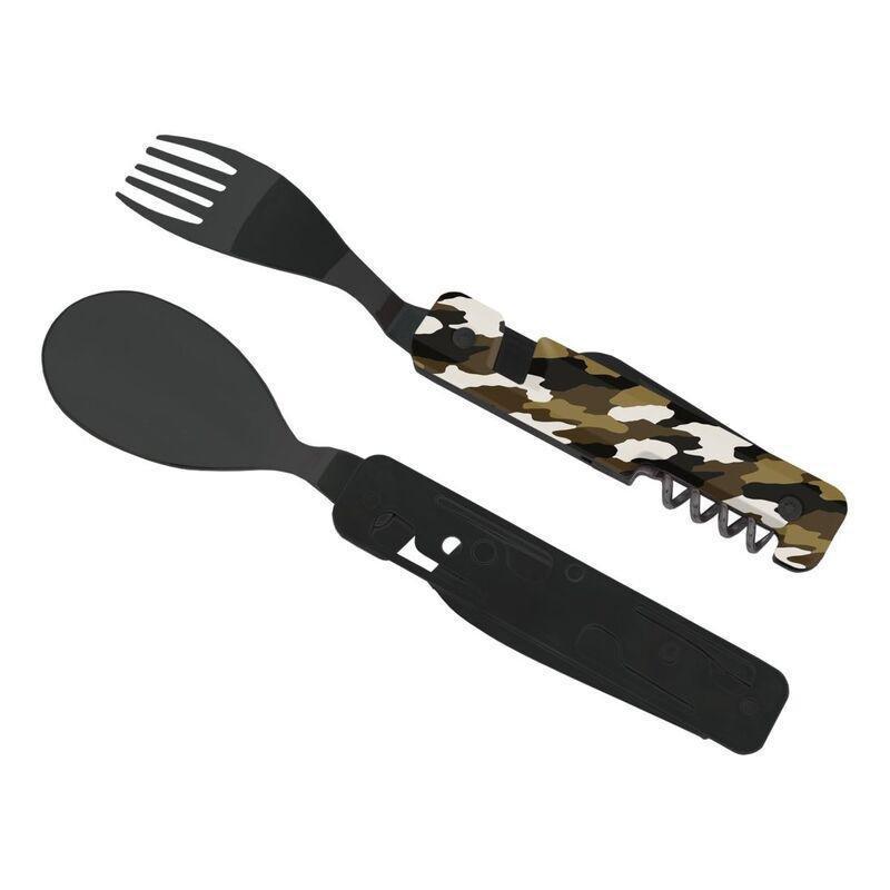 Akinod Multifunction Black Mirror Finish Cutlery 13H25 - Green Camo, , large image number 2