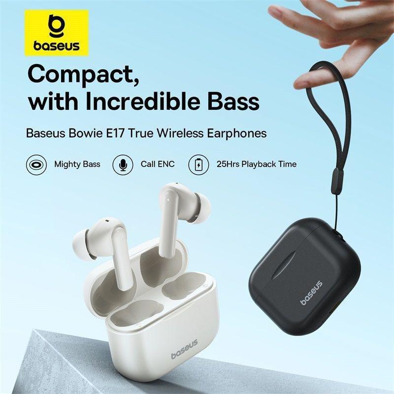 Baseus Bowie E17 True Wireless Bluetooth Earphones - Stellar White, , large image number 4