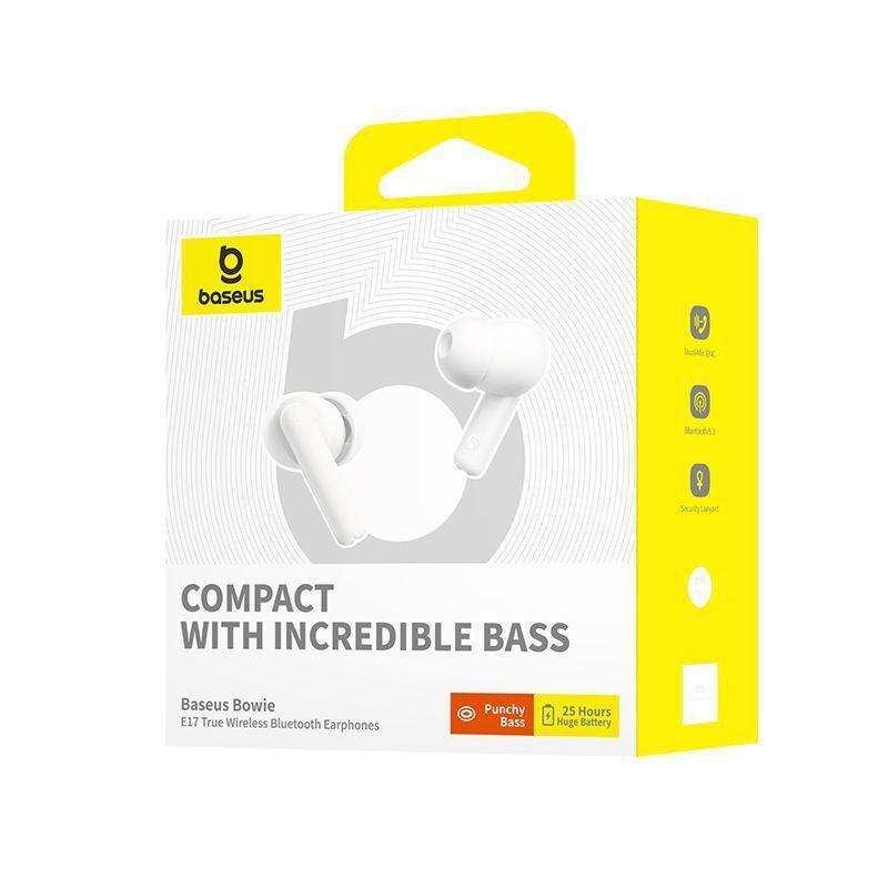 Baseus Bowie E17 True Wireless Bluetooth Earphones - Stellar White, , large image number 5