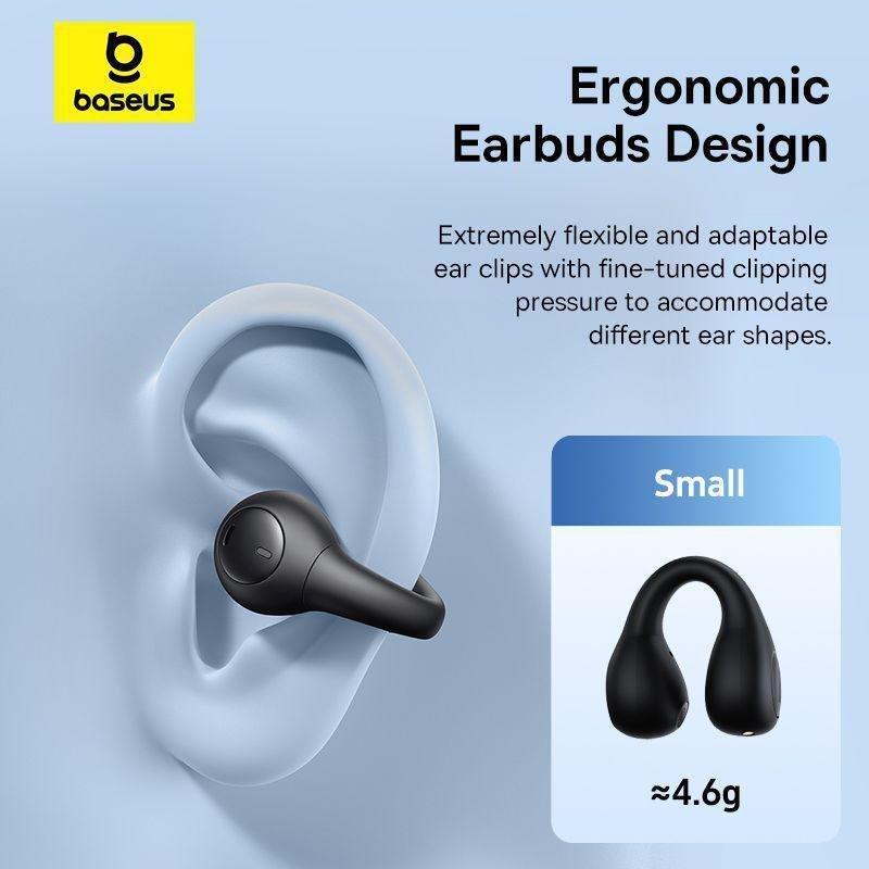 Baseus Airgo AS01 Open-Ear TWS Earbuds - Cluster Black, , large image number 3