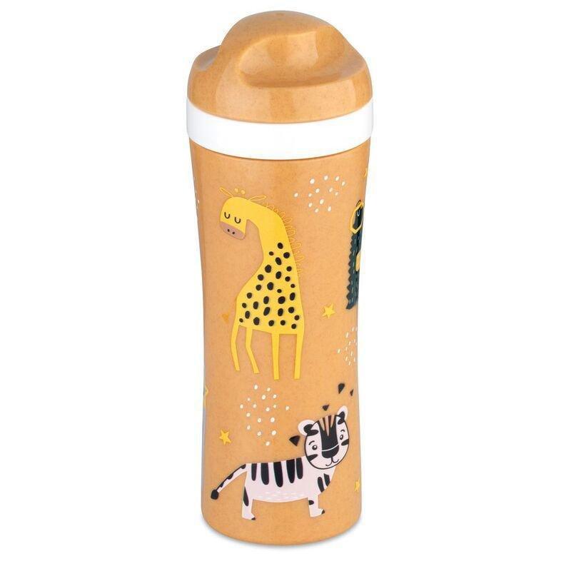Koziol Oase Zoo Water Bottle 425ml Wood, , medium