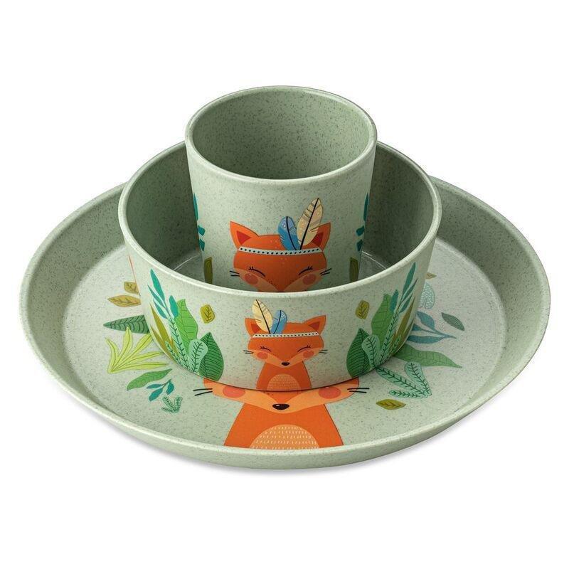Koziol Connect Harry Small Plate + Bowl + Cup - Green, , medium