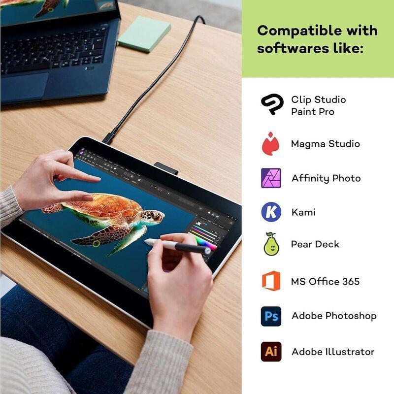 Wacom One 13 - 13.3-Inch Touch Pen Drawing Display Tablet, , large image number 0