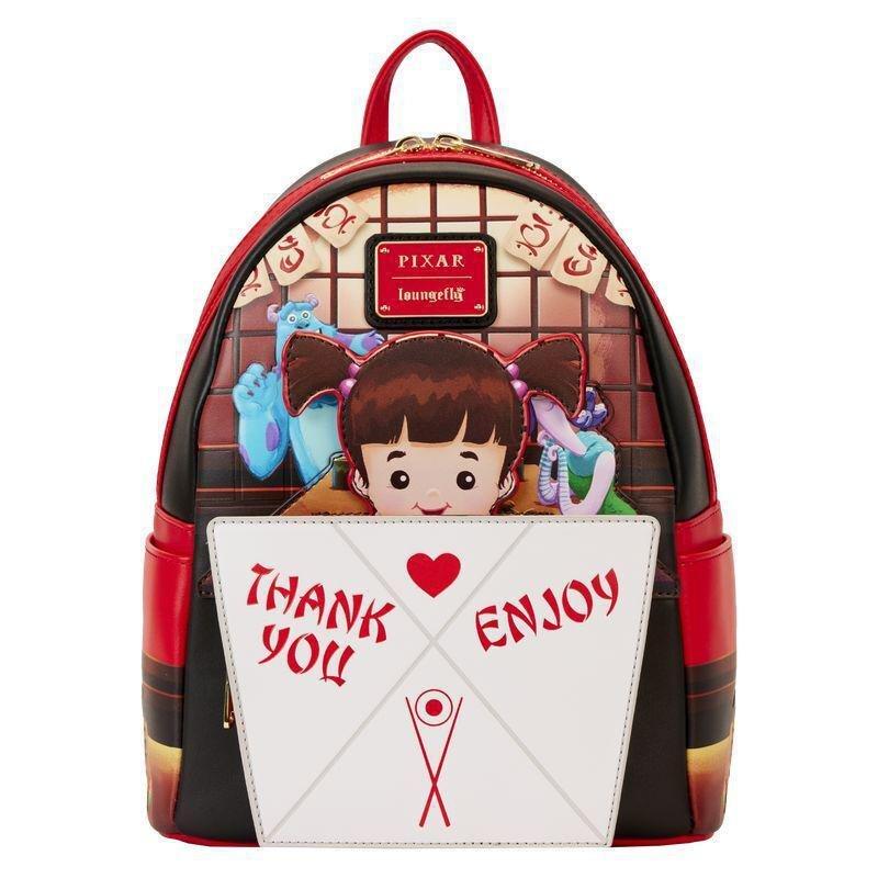Loungefly! Leather Disney Monsters Inc Boo Takeout Mini Backpack, , medium