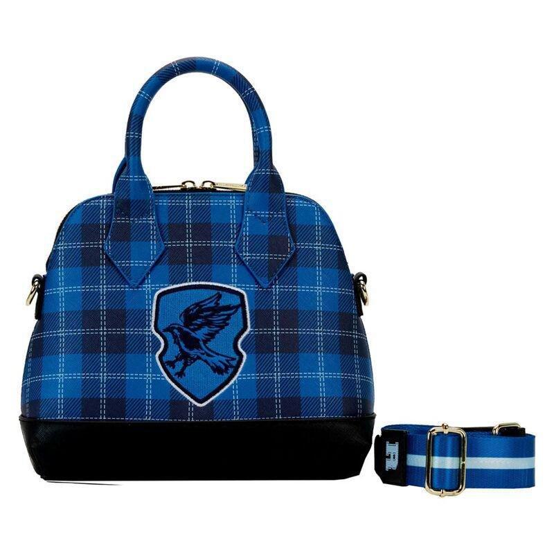 Loungefly! Leather Harry Potter Varsity Ravenclaw Plaid Crossbody Shoulder Bag, , large image number 0