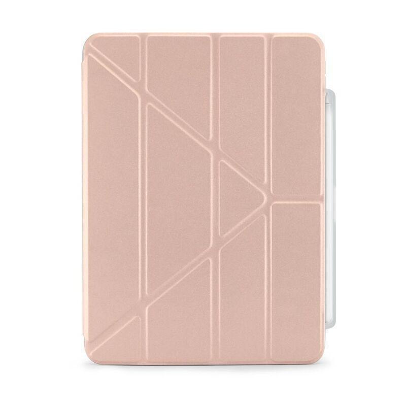 Pipetto iPad Air 11 Origami Folio Smart Case No.3 With Pencil Case - Mettalic Pink, , medium