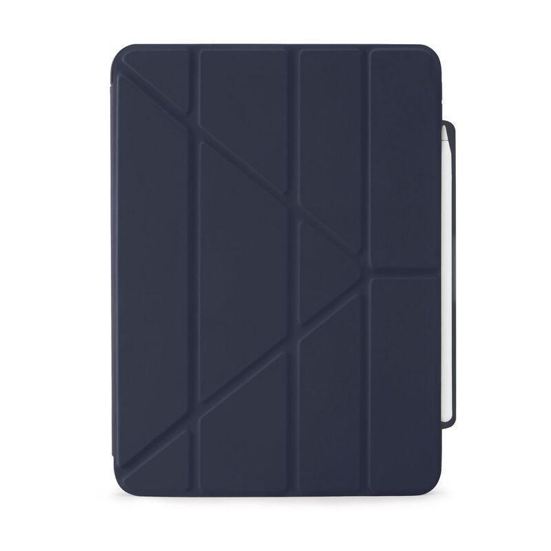 Pipetto iPad Pro11 Origami Folio Smart Case No.3 With Pencil Case - Dark Blue, , medium