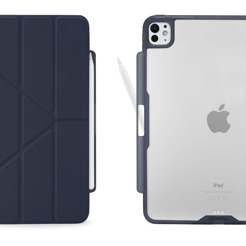 Pipetto iPad Pro11 Origami Folio Smart Case No.3 With Pencil Case - Dark Blue, , large image number 6