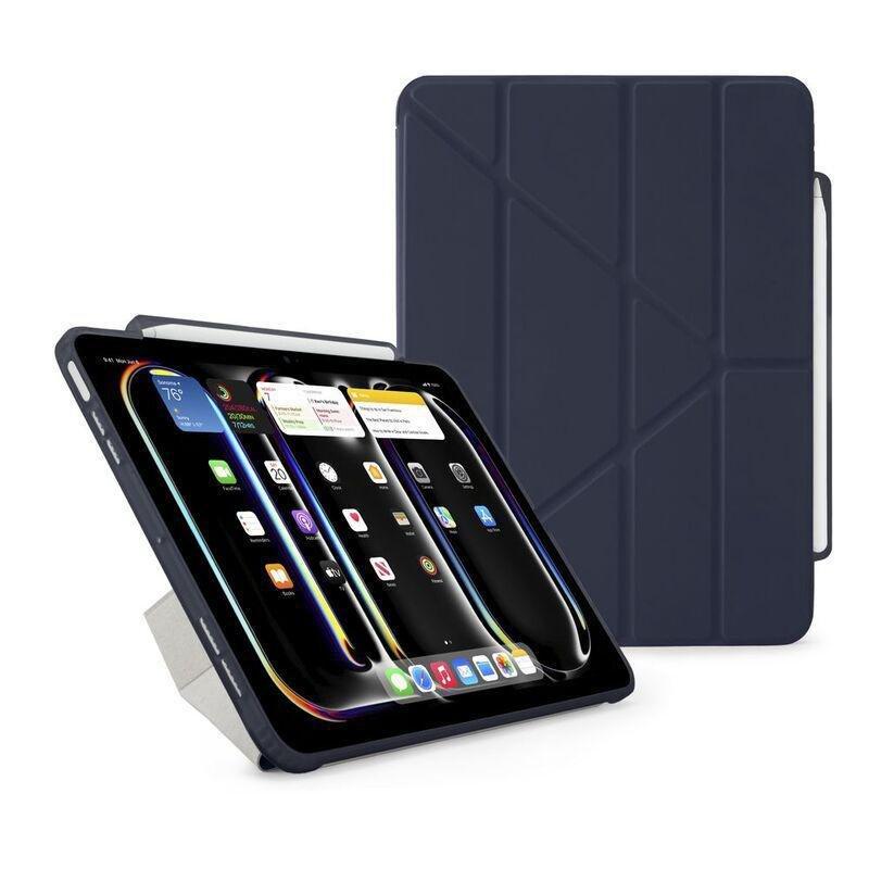 Pipetto iPad Pro11 Origami Folio Smart Case No.3 With Pencil Case - Dark Blue, , large image number 7
