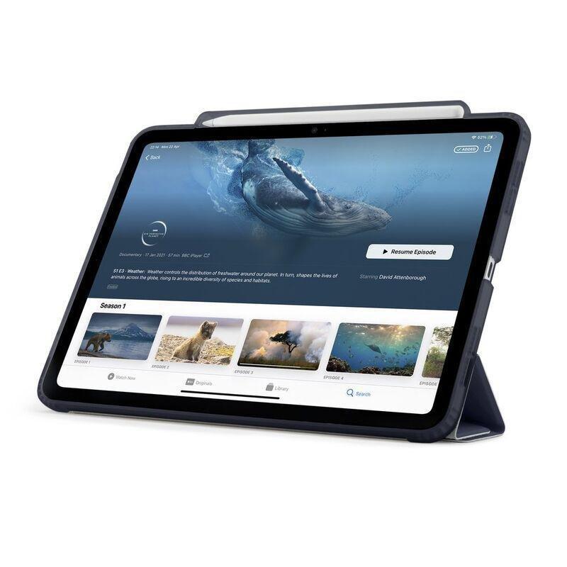 Pipetto iPad Pro11 Origami Folio Smart Case No.3 With Pencil Case - Dark Blue, , large image number 8