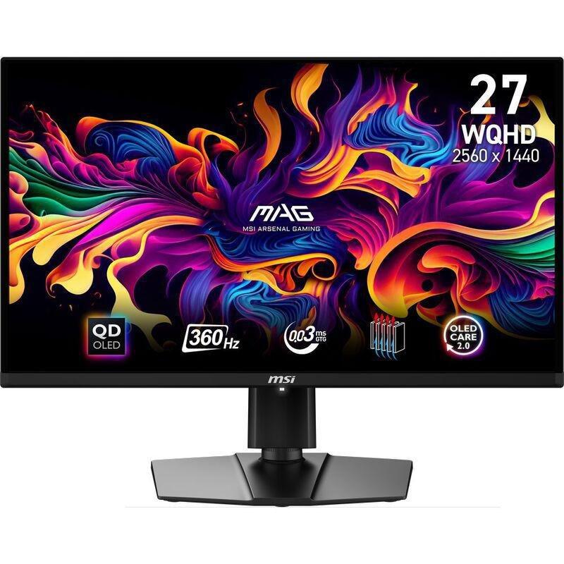MSI Mag 27 QD-OLED 9S6-3FA84T-013 - 26.5-Inch QD-OLED (2560  X  1440) (WQHD)/ 360 Hz Gaming Monitor, , large image number 1