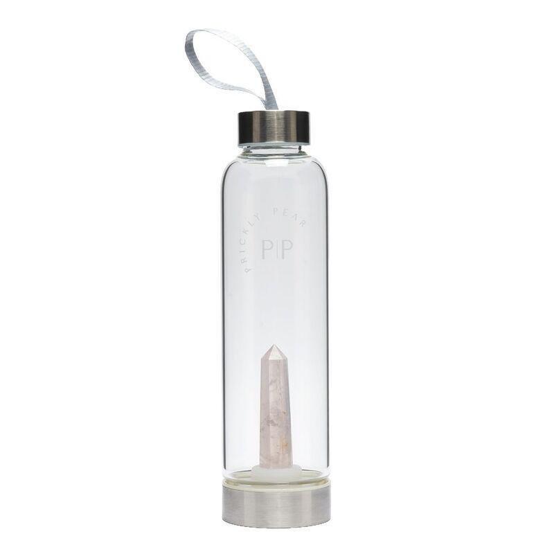 Prickly Pear Rose Quartz Interchangeable Crystal Water Bottle - 500ml, , large image number 1