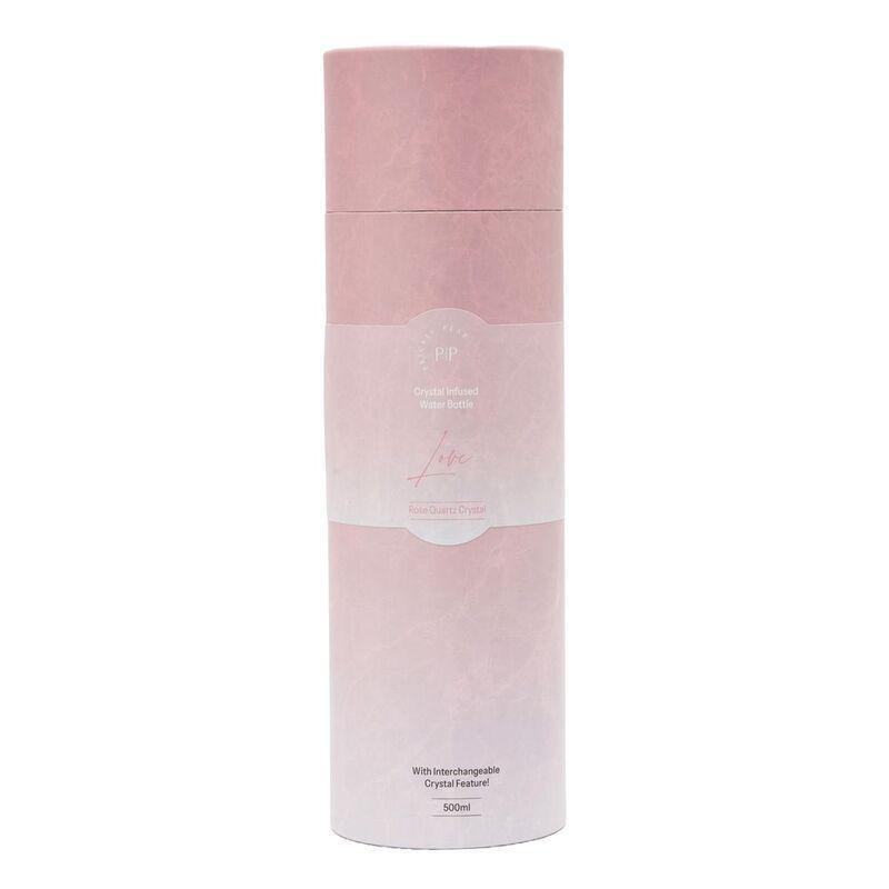 Prickly Pear Rose Quartz Interchangeable Crystal Water Bottle - 500ml, , large image number 2