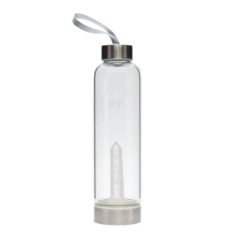 Prickly Pear Clear Quartz Interchangeable Crystal Water Bottle - 500ml, , large image number 1
