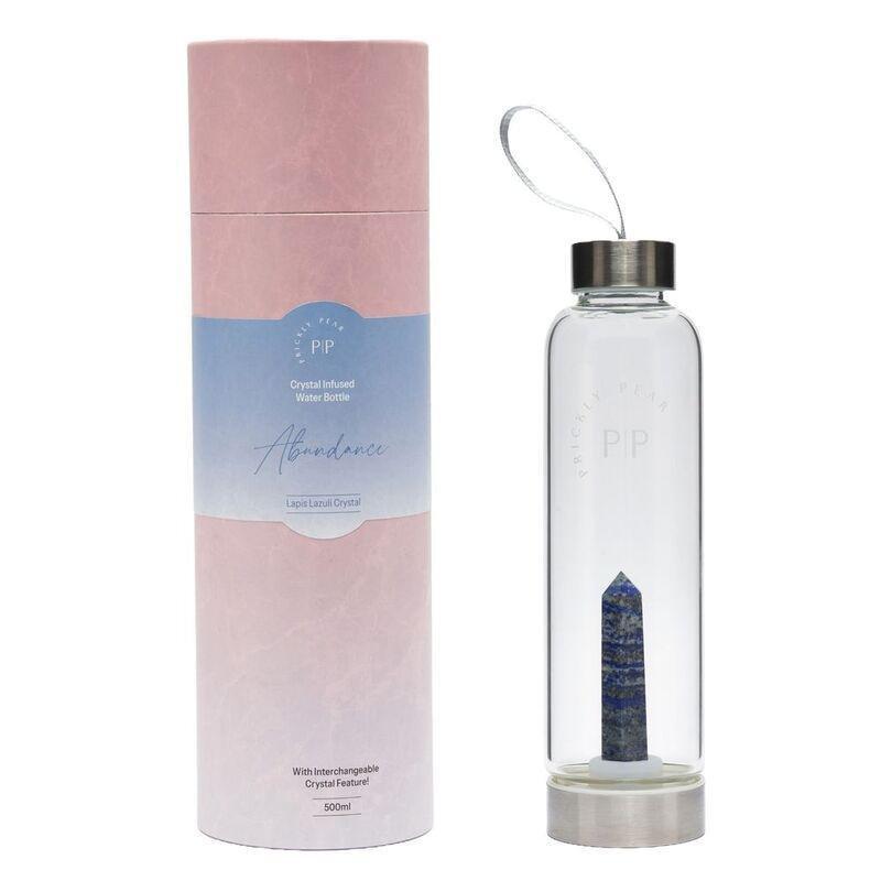 Prickly Pear Lapis Lazuli Interchangeable Crystal Water Bottle - 500ml, , medium