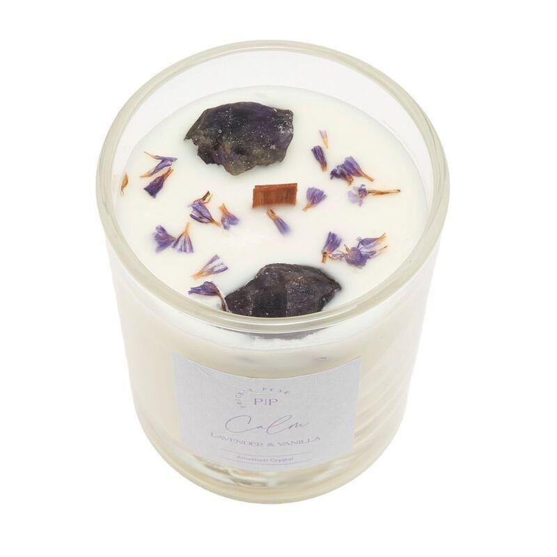 Prickly Pear Amethyst Crystal 'Calm' Scented Candle - 200G, , large image number 2