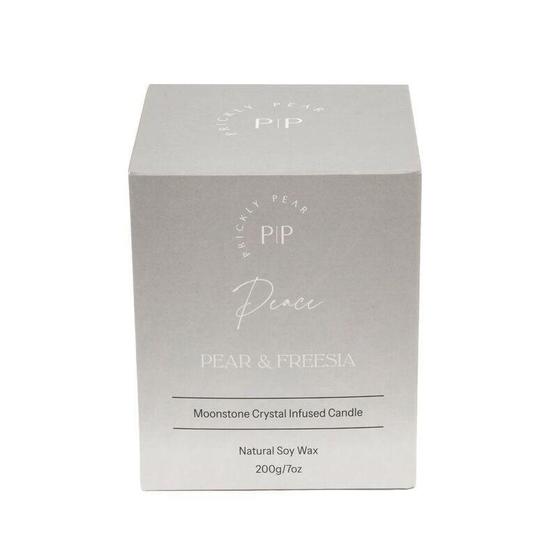 Prickly Pear Moonstone Crystal 'Peace' Scented Candle - 200G, , large image number 3