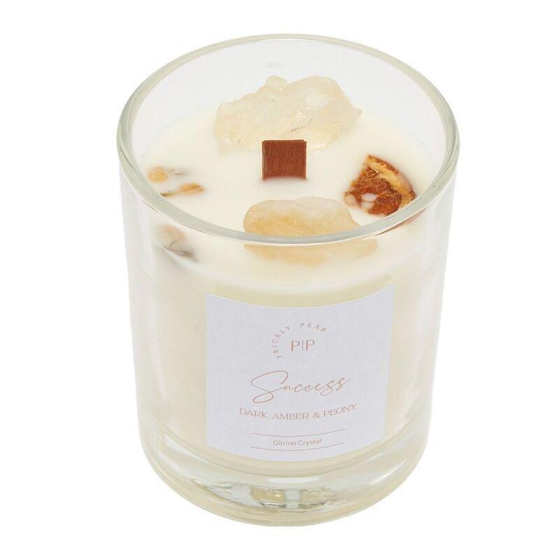 Prickly Pear Citrine Crystal 'Success' Scented Candle - 200G, , large image number 1