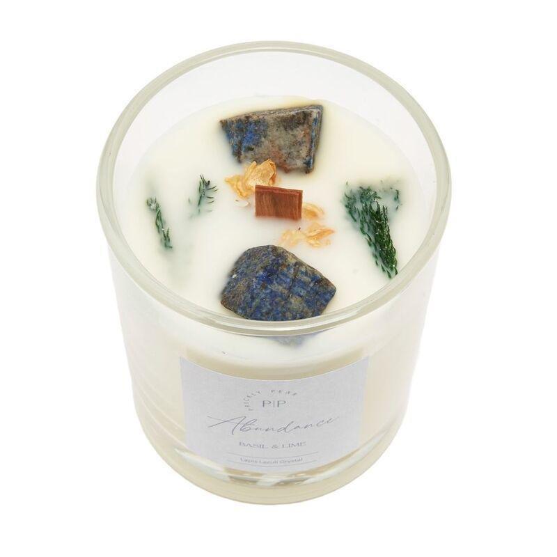 Prickly Pear Lapis Lazuli Crystal 'Abundance' Scented Candle - 200G, , large image number 2