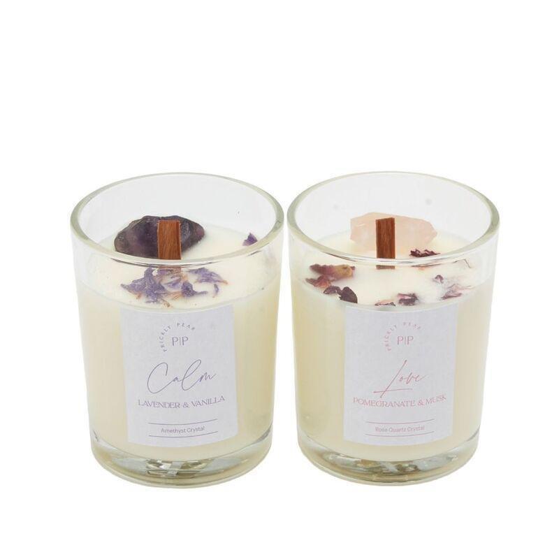 Prickly Pear Self Love Crystal Scented Candles Duo - 200G (Set of 2), , large image number 2