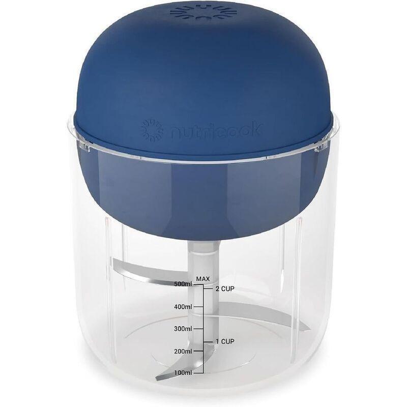 Nutricook One Cast Aluminum 26cm Cast Pan Blue + Food Choppi Blue Bundle, , large image number 1
