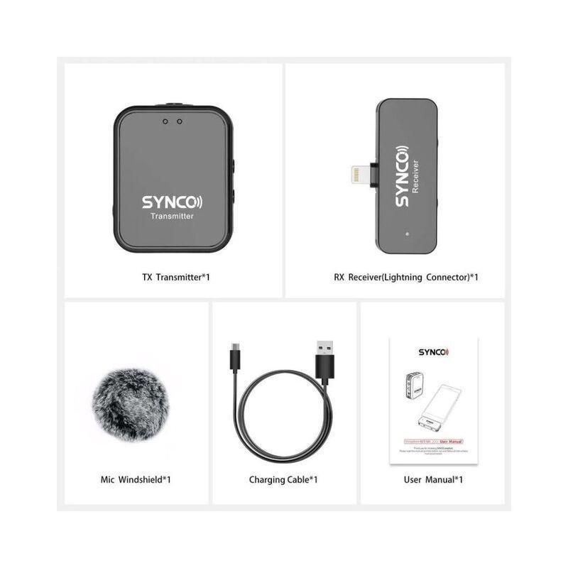 Synco G1L BK Best Wireless Microphone For Iphone – Black, , large image number 2