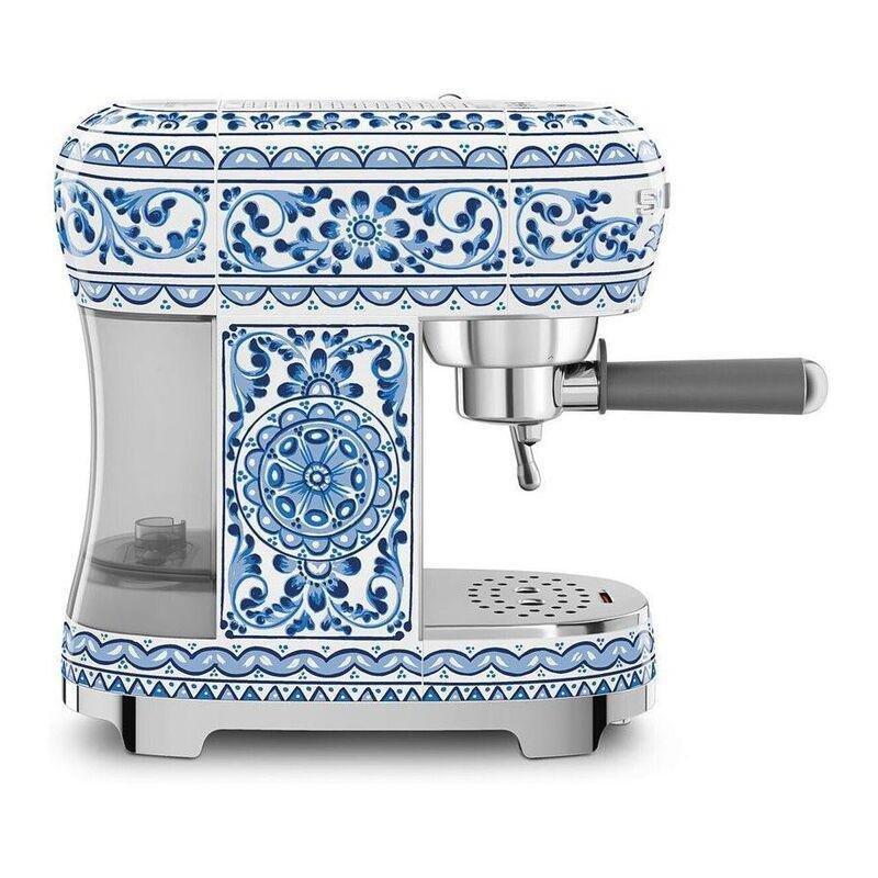 SMEG Espresso Coffee Machine 1.1L - Dolce & Gabbana Blue Mediterranio, , large image number 0
