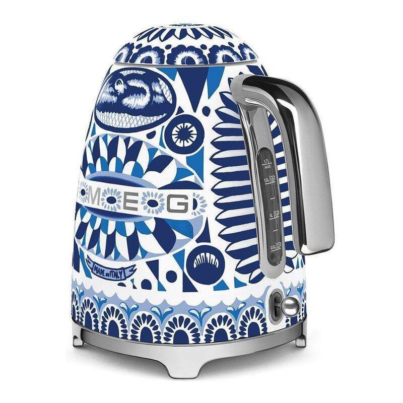 SMEG Electric Kettle 1.7L - Dolce & Gabbana Blue Mediterranio, , large image number 7