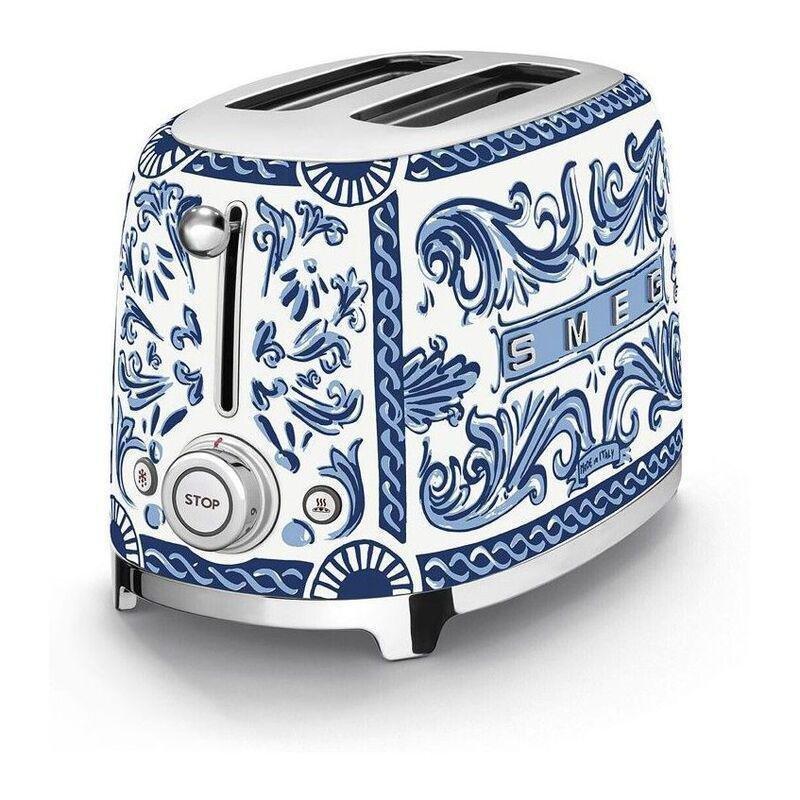 SMEG 2-Slice Toaster - Dolce & Gabbana Blue Mediterranio, , large image number 1