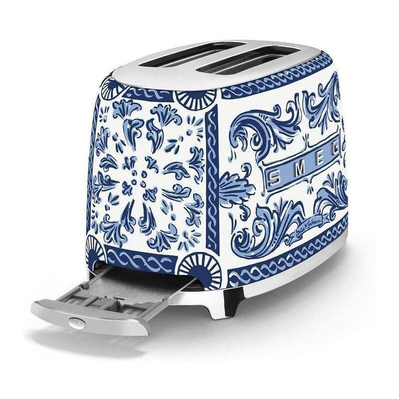 SMEG 2-Slice Toaster - Dolce & Gabbana Blue Mediterranio, , large image number 2