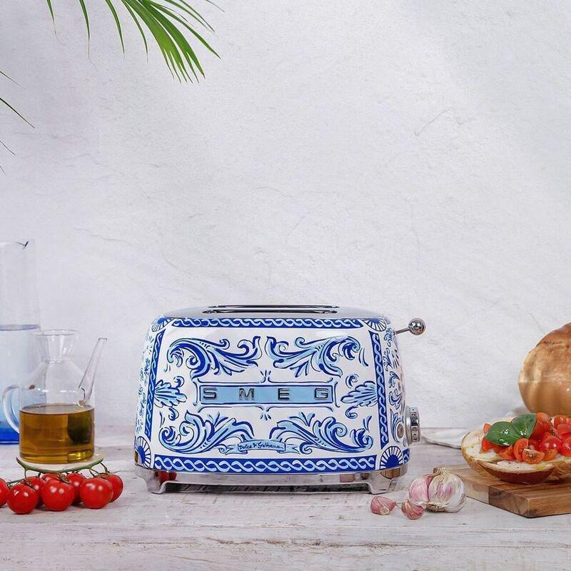 SMEG 2-Slice Toaster - Dolce & Gabbana Blue Mediterranio, , large image number 7