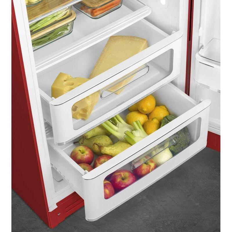 SMEG 50's Retro Style Single Door Refrigerator 281L - Red, , large image number 2