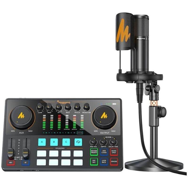 Maonocaster AME2A All-in-One Podcast Audio Interface Bundle - Black, , medium