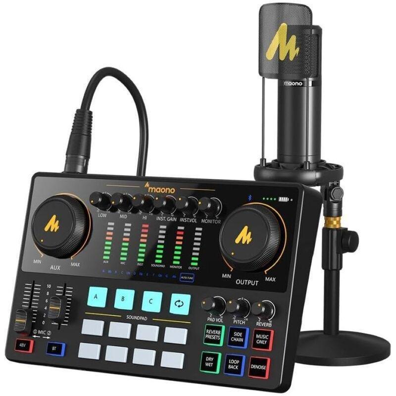 Maonocaster AME2A All-in-One Podcast Audio Interface Bundle - Black, , large image number 2