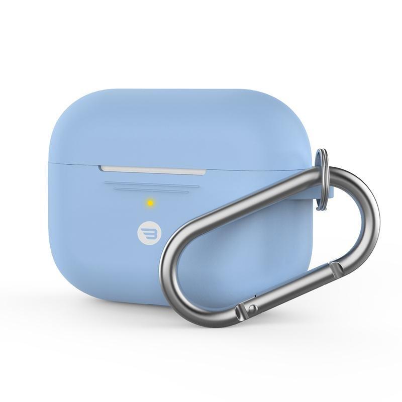 Baykron Silicone Case Sky Blue for AirPods Pro with Carabiner, , large image number 0