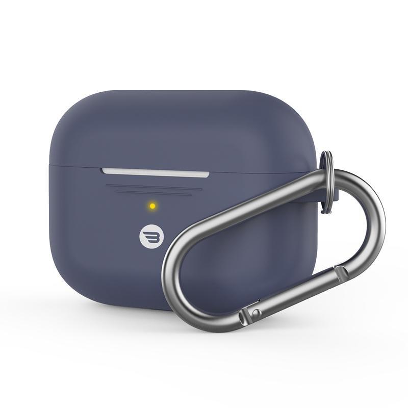 Baykron Silicone Case Midnight Blue for AirPods Pro with Carabiner, , large image number 0