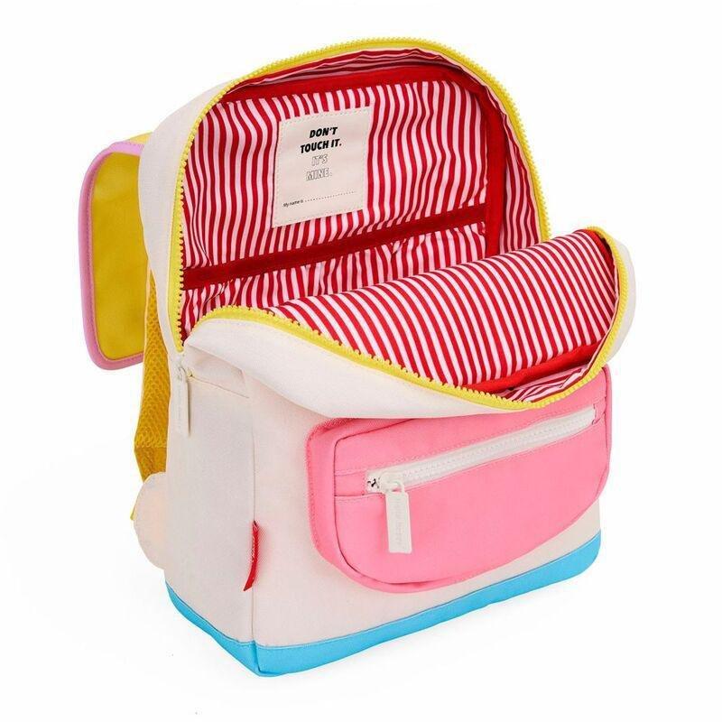 Hello Hossy Mini Sugar Backpack - Jaune/Blanc/Rose, , large image number 3
