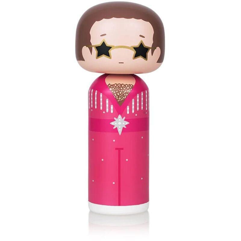 Lucie Kaas Kokeshi Doll - Elton Pink Outfit (Large), , medium