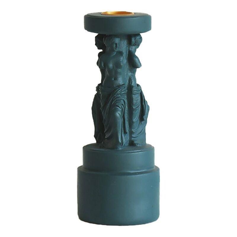 Roomours Scultura Sculpture Candle Holder - Green (10 x 10 x 26 cm), , large image number 0